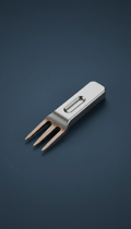 Polished metal divot tool with ergonomic grip