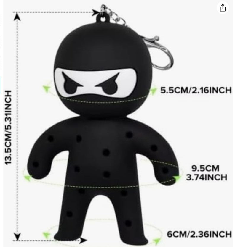 Ninja Golf Tee Holder | Holds 13 Tees | Built to Last | Golf Accessory | Golf Gift for Him or Her | Includes Gift Box (Black)